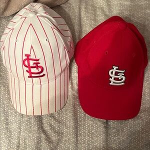 MLB Red and White Cap Duo